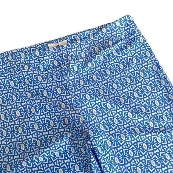 Jude Connally Laura Pant Kaleidoscope Geo Harbor Blue Pants Large NWT - Picture 4 of 5